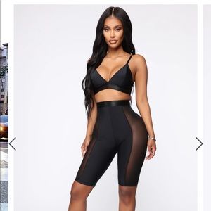 Fashion Nova Mesh Biker Shorts